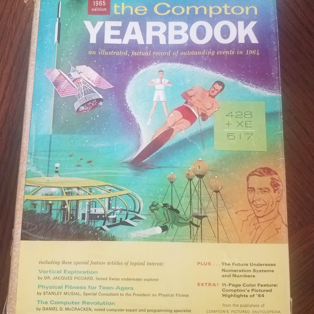 Vintage 1965 The Compton Yearbook Hardcover